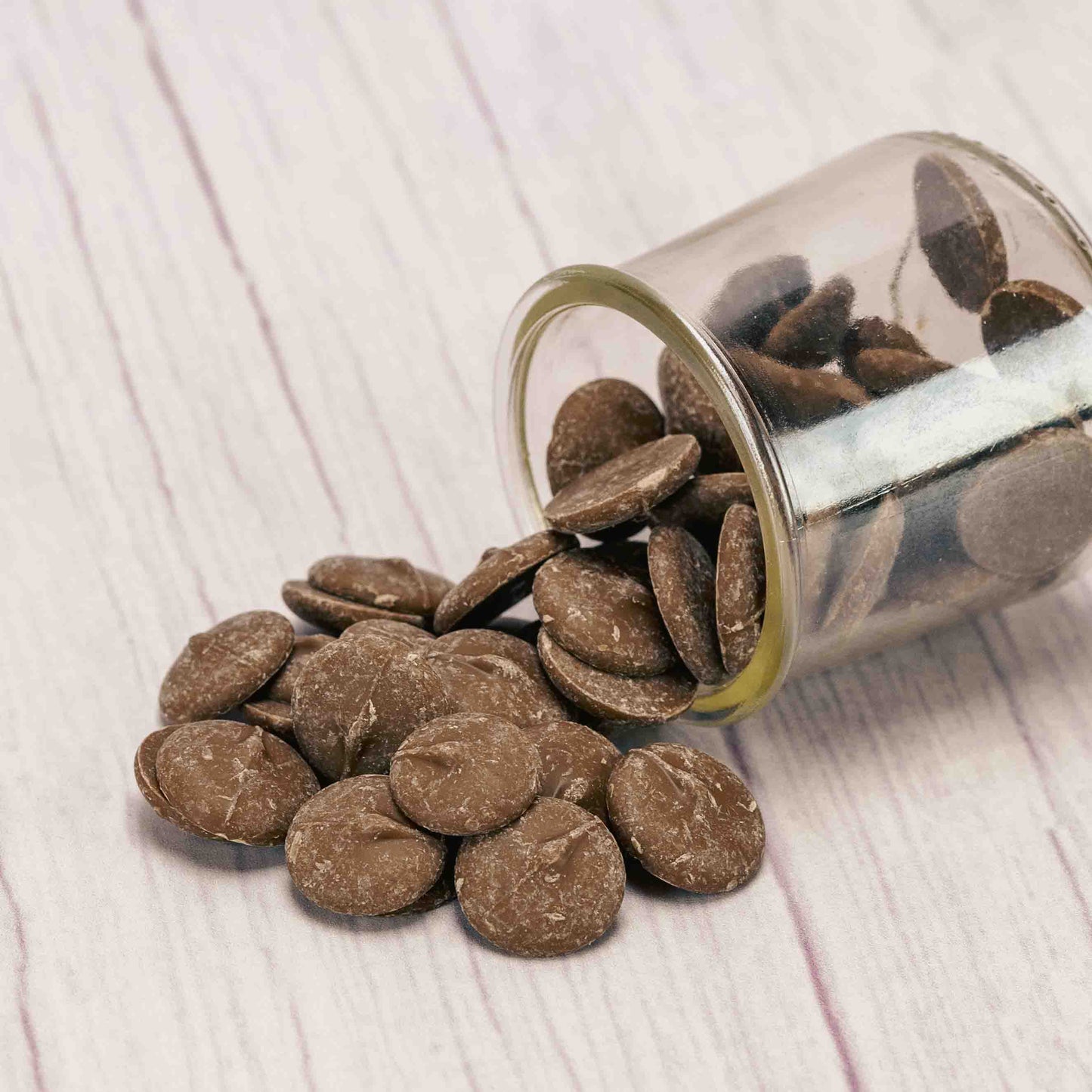 A half pound bag of our premium solid milk chocolate in bite-sized wafers for your baking and cooking convenience or enjoy as a snack, too!+