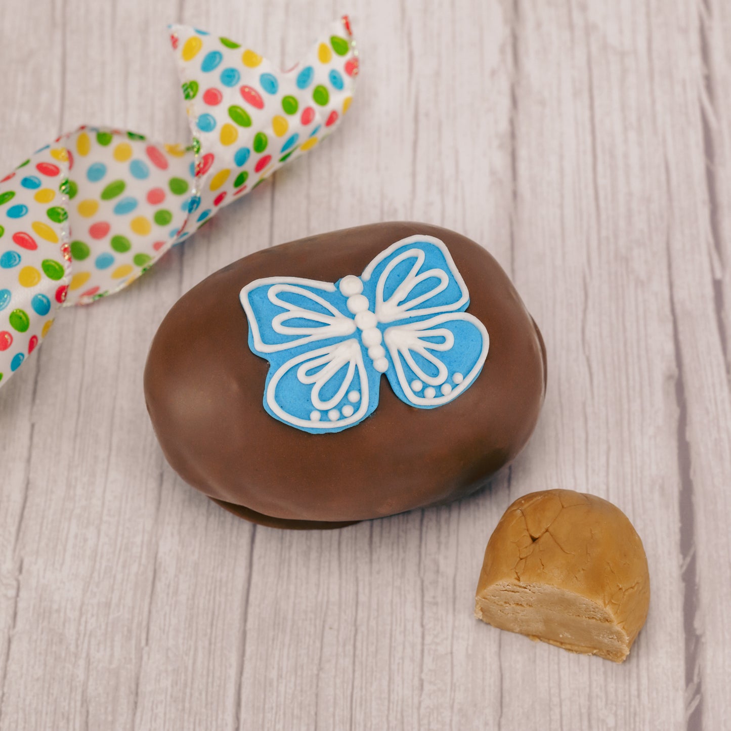 maple cream filled eggs covered in milk chocolate