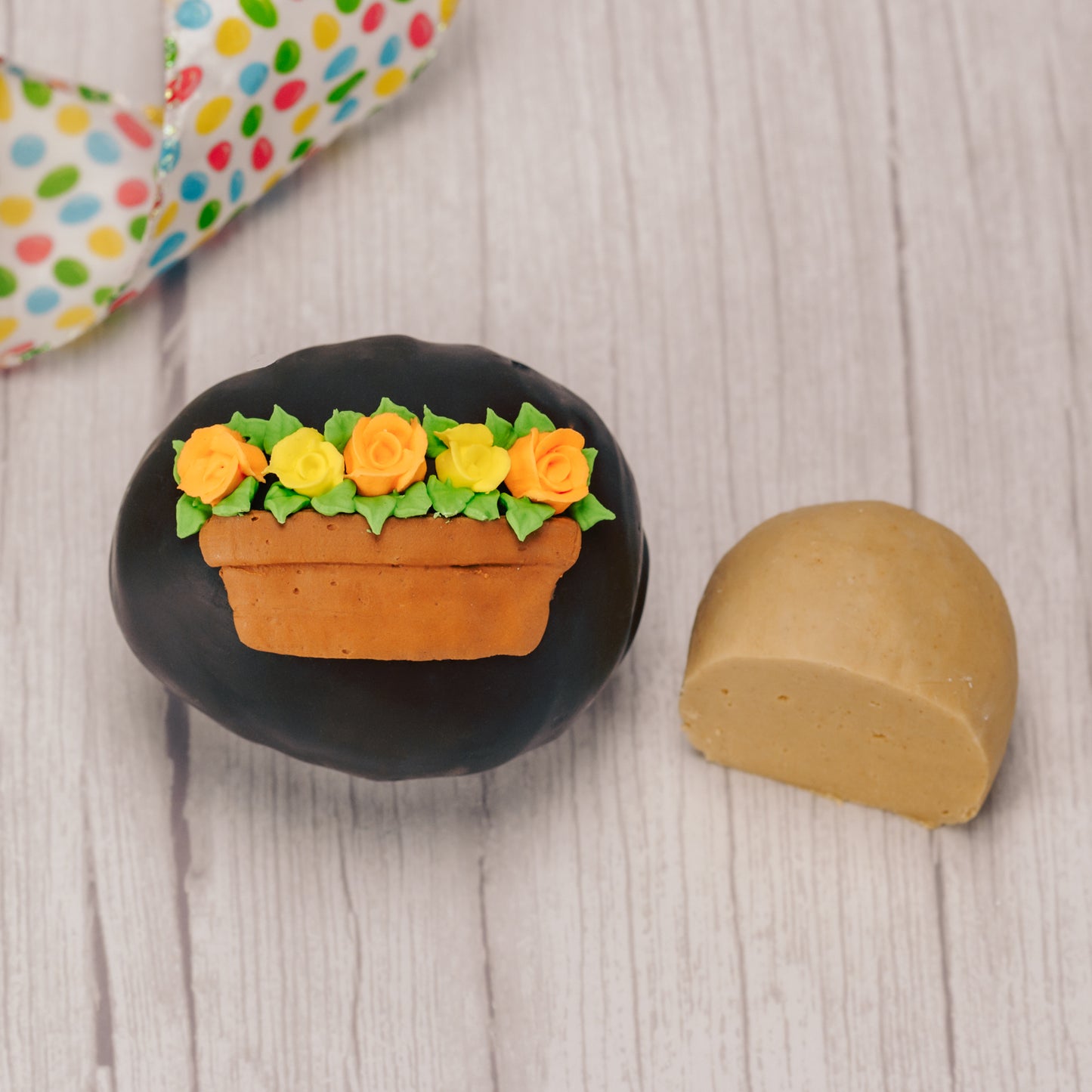 smooth peanut butter cream filled eggs for Easter in milk or dark chocolate or white coating