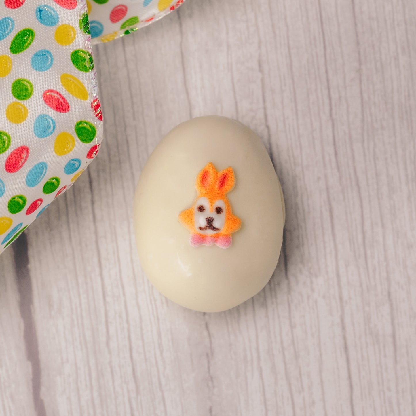 A smaller version of your favorite flavored cream eggs, all hand decorated with assorted Easter icing decorations. Each color egg is a different flavor. Choose from Yellow Coconut Cream, Pink Pecan Cream, Milk Chocolate Chocolate Cream, Green Vanilla Cream or White Peanut Butter Cream.