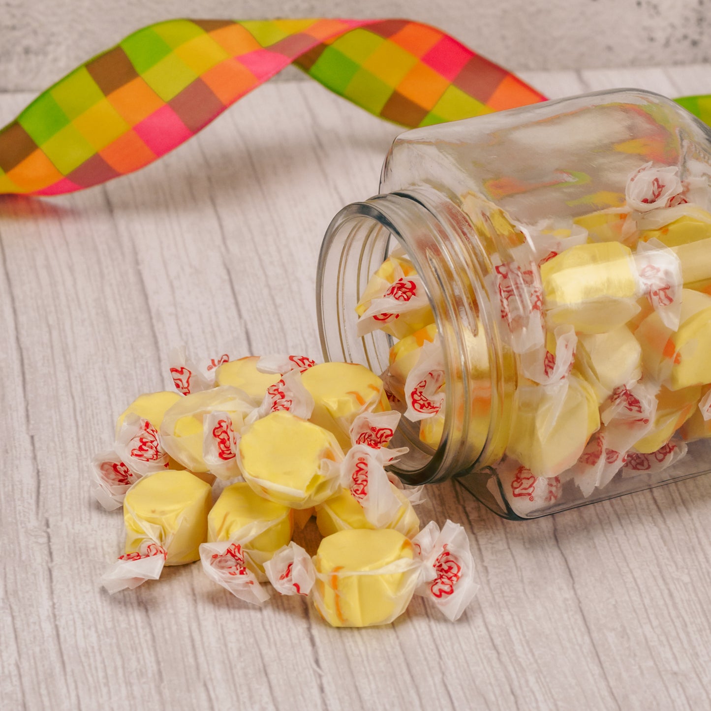 half pound bag of banana taffy