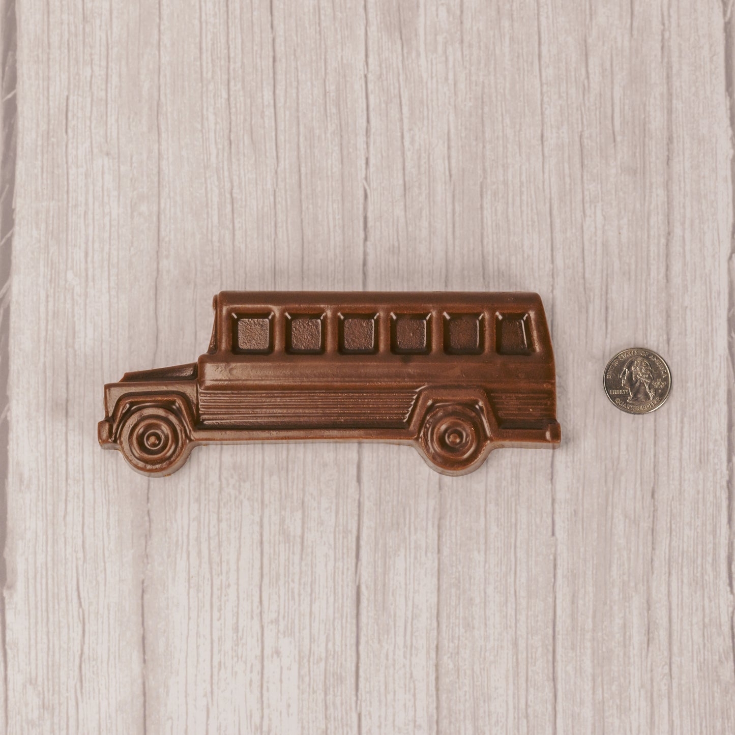solid milk chocolate school bus
