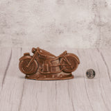 solid milk chocolate motorcycle. eight ounces