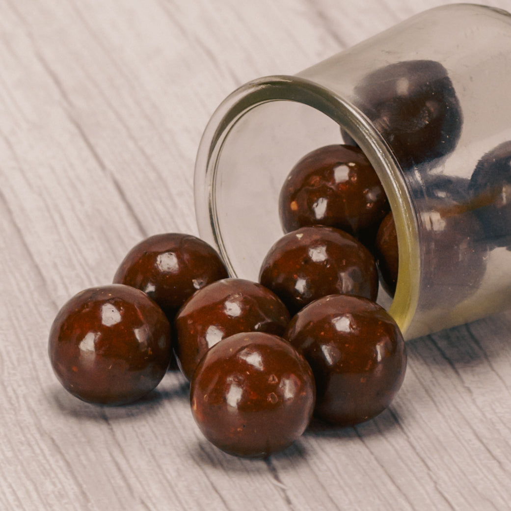 malted milk balls with an espresso flavor. in a half pound bag.