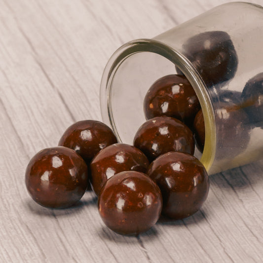 malted milk balls with an espresso flavor. in a half pound bag.