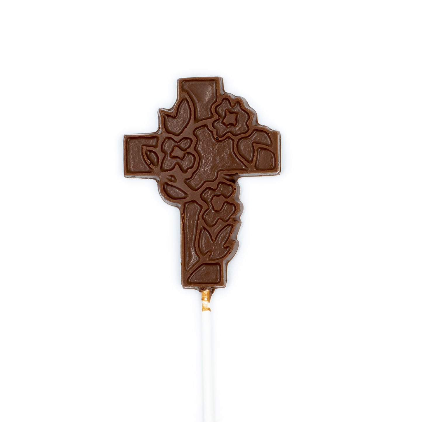 milk chocolate cross sucker