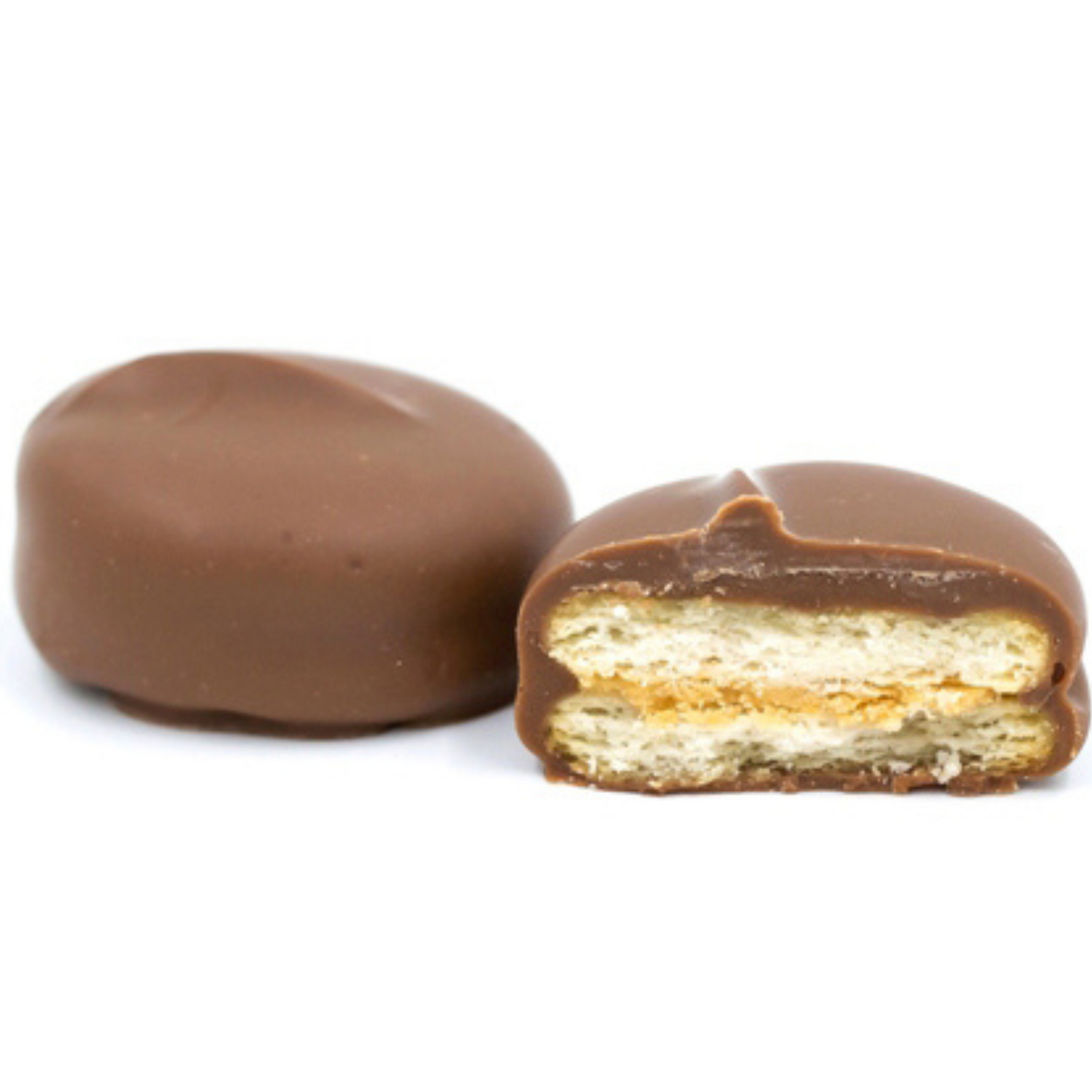 Peanut Butter Ritz crackers dipped in milk chocolate. One pound box. Sweet and salty combination