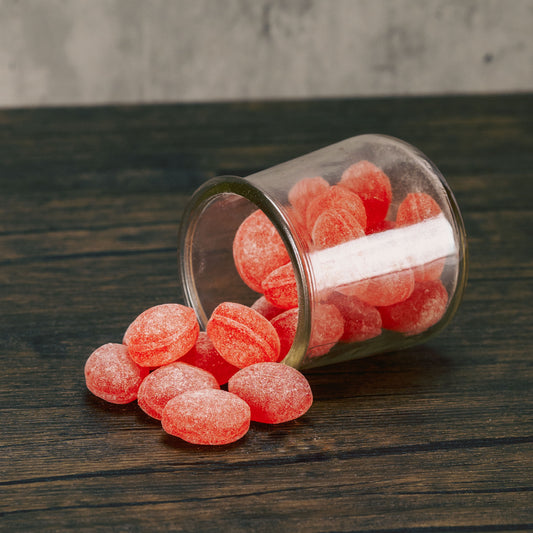 half pound bag of sugar dusted hard cinnamon drops