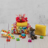 celebrate any birthday with this lovely gift tower or sweet treats all decked out in birthday garb