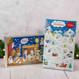 Enjoy counting down the days to Christmas with the classic Advent Calendar, even better, these are filled with 24 delicious Milk Chocolate Foil Wrapped Presents! Open a sweet treat each day as you await the joy of Christmas! Choose a Nativity or Snowman Maze calendar.