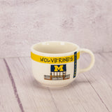 a white Michigan soup mug filled with a half pound of assorted milk chocolates