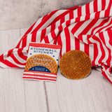 Snack on a unique treat this summer that features a gooey strawberry filling between thin waffle cookies to create a sweet and satisfying snack. Enjoy warmed over a cup of coffee or with ice cream for the perfect patriotic treat made by Stonewall Kitchen. Individually packaged.