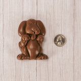 A smooth milk chocolate dog for an adorable sweet treat for all of the dog lovers!