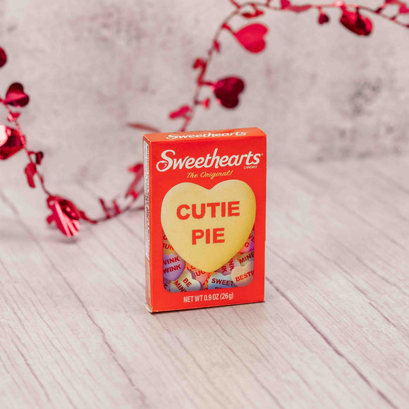 A convenient petite box filled with the original conversation hearts will make this Valentine's Day a little easier and sweeter! Featuring a space on the back to write 'To' and 'From'. Perfect for school, work or any special friends!