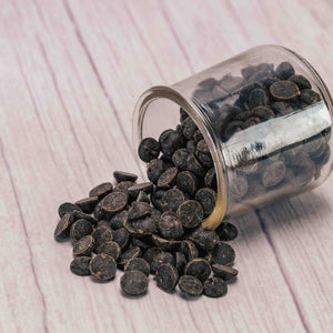 A half pound bag of our premium solid dark chocolate in bite-sized button pieces for your baking and cooking convenience, or enjoy as a snack, too! 