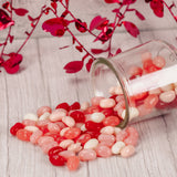 five ounces of Jelly Belly jelly beans festive for Valentine's Day in red, pink and white colors.