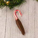 candy canes dipped in milk chocolate. Individually wrapped.