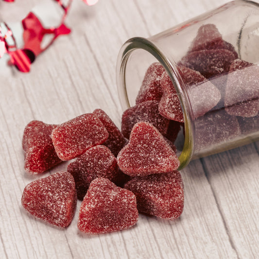 half pound bag of cinnamon jelly hearts