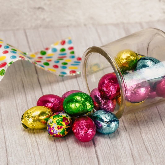 half pound bag of milk chocolate foil wrapped eggs