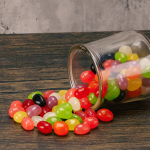 a half pound bag of fruit flavored jelly beans
