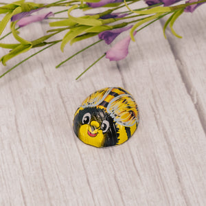 bite-sized milk chocolate wrapped in bumblebee foil