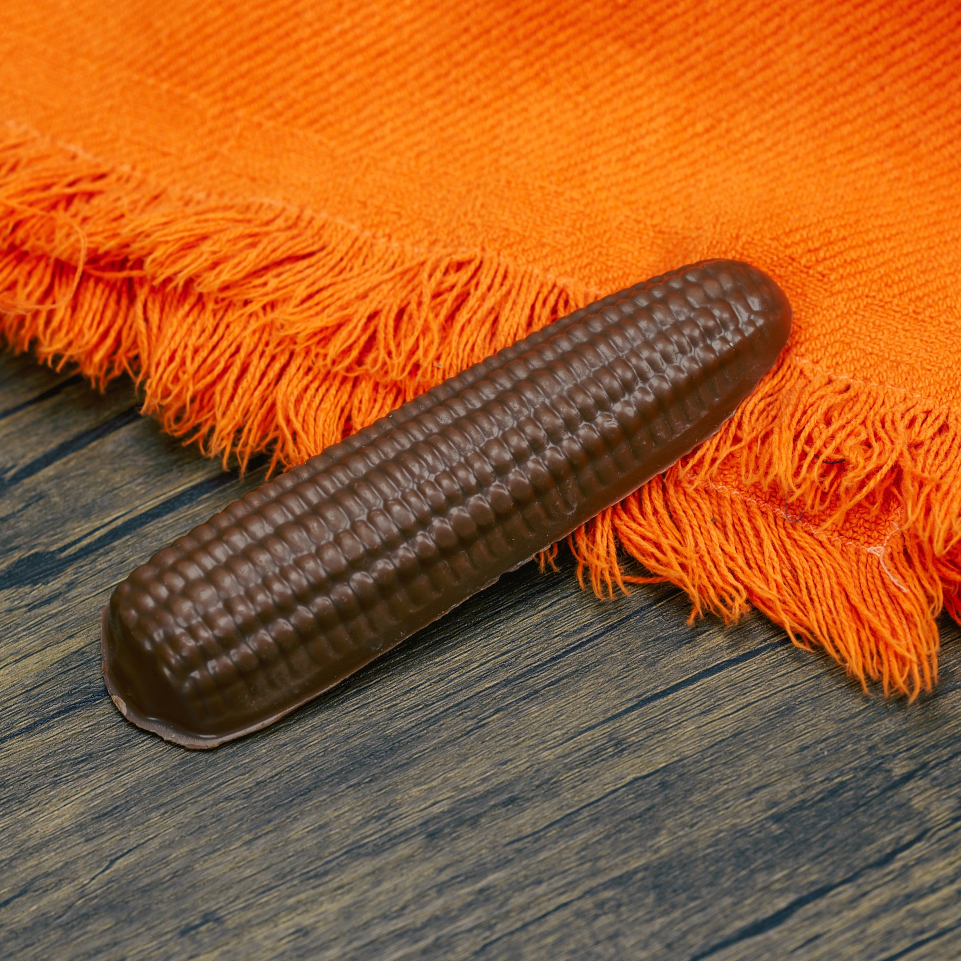Milk chocolate corn on the cob. 