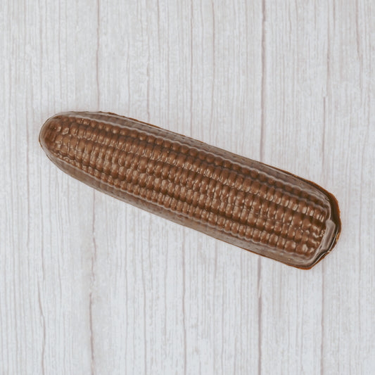 Milk chocolate corn on the cob. 