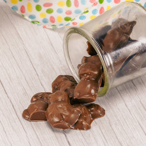 Fill your candy dish or Easter baskets with a half pound bag of smooth milk chocolate spring critters.