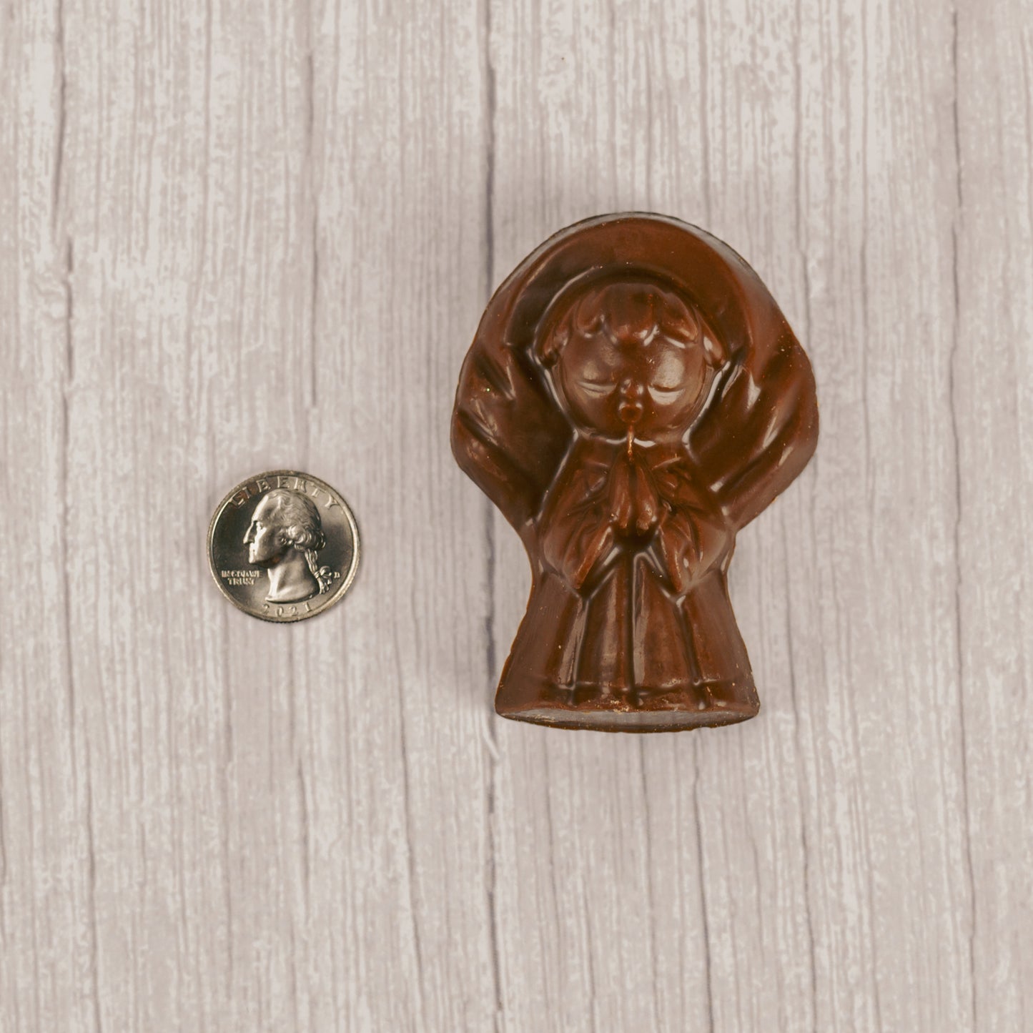 Solid chocolate angel in milk chocolate