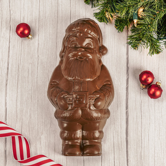 almost three pounds of milk chocolate Santa