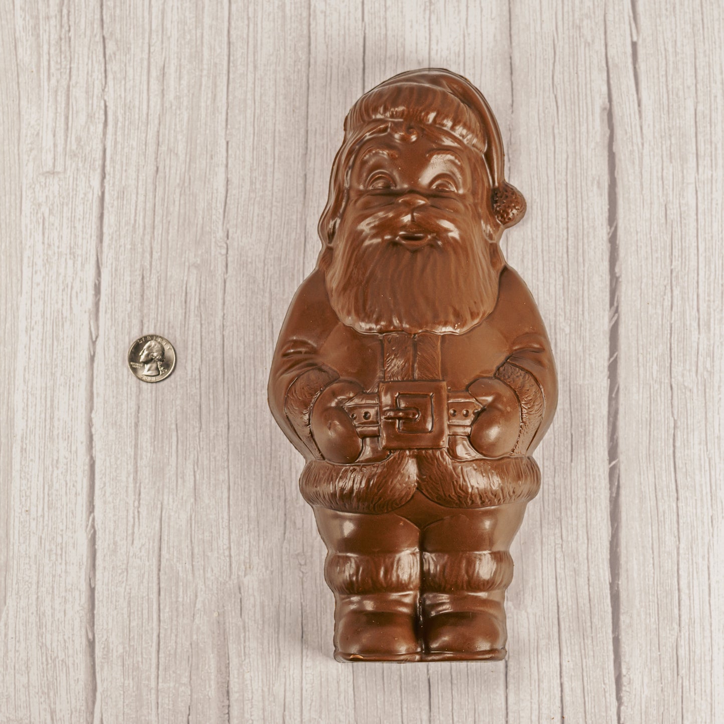 almost three pounds of milk chocolate Santa