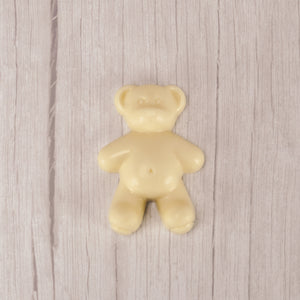 Solid milk chocolate, dark chocolate, and white coating teddy bears.