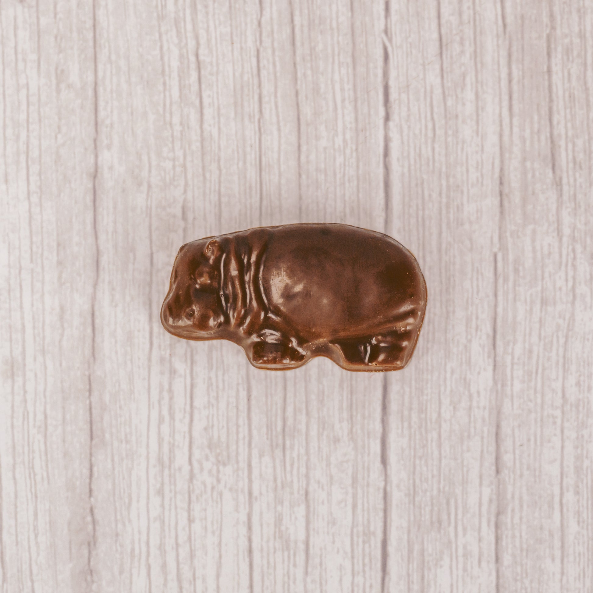 milk chocolate hippo individually wrapped.
