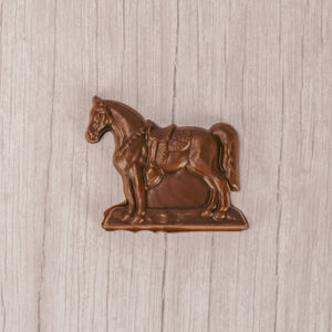milk chocolate horse individually wrapped.