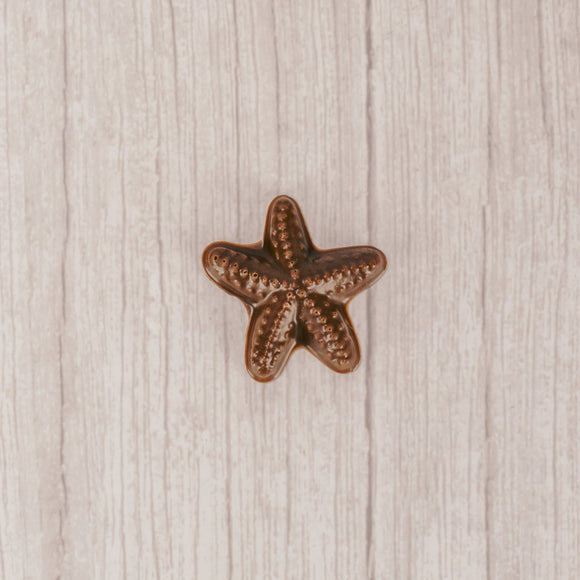 Bite-size milk chocolate starfish. Individually wrapped.