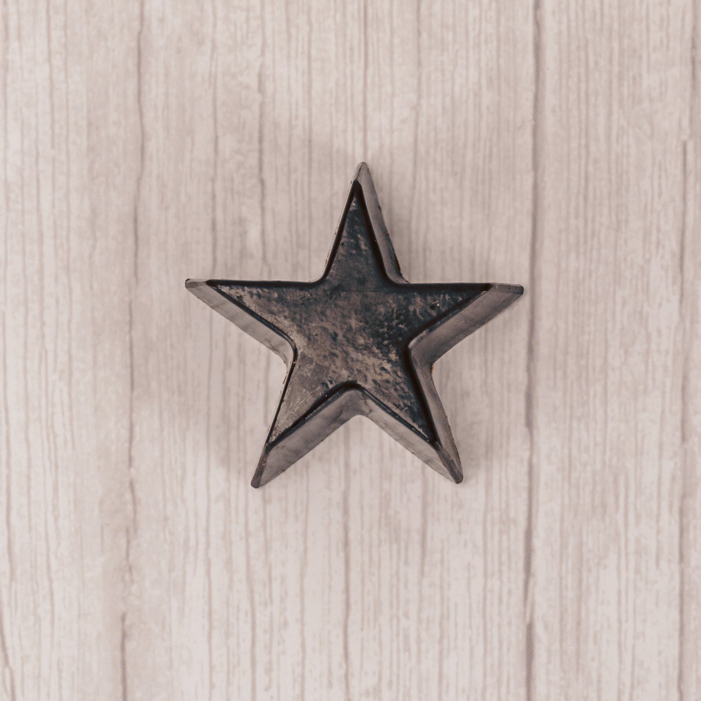 dark chocolate star mold. Individually wrapped.