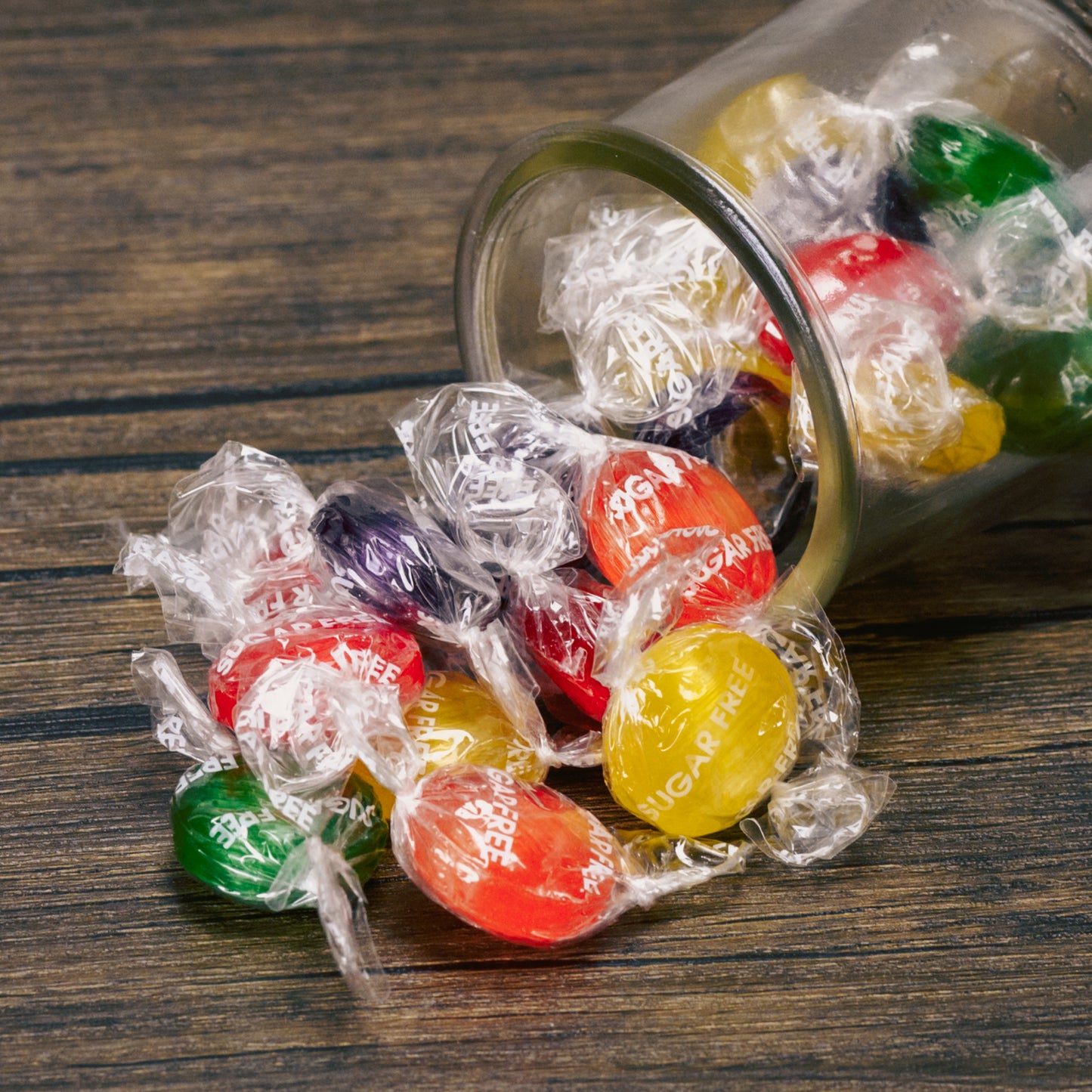 half pound bag of fruity sugar free hard candies