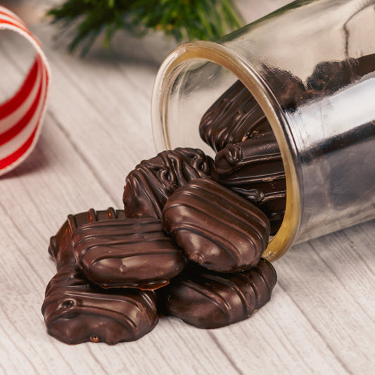 half pound bag of mini mint dark chocolate cookies covered in dark chocolate
