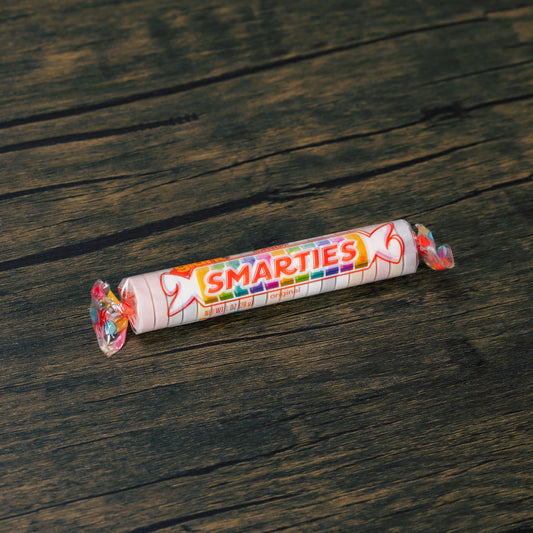 a roll of the classic old-fashioned smarties....only in a giant size.