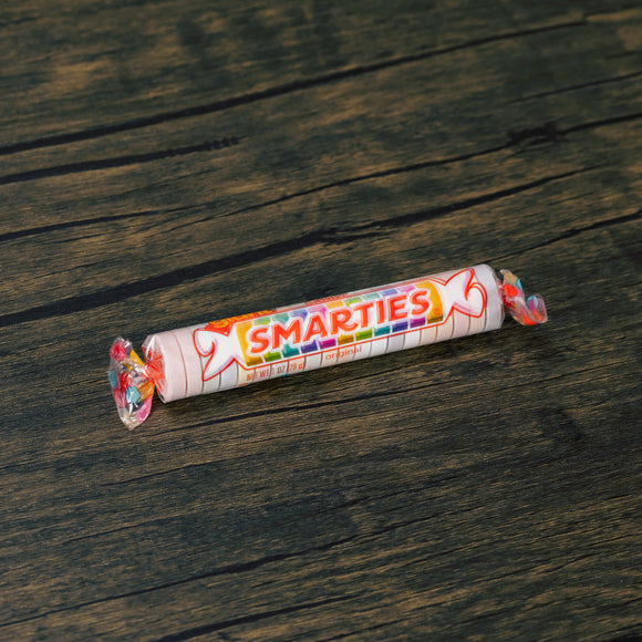 a roll of the classic old-fashioned smarties....only in a giant size.