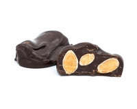 Almonds dipped in dark chocolate