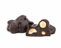 Freshly roasted peanuts dipped in rich dark chocolate.