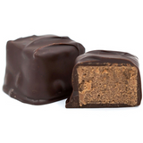 smooth chocolate mint center covered in rich dark chocolate in a pound box.