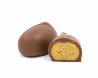 chewy peppermint center covered in milk chocolate. 